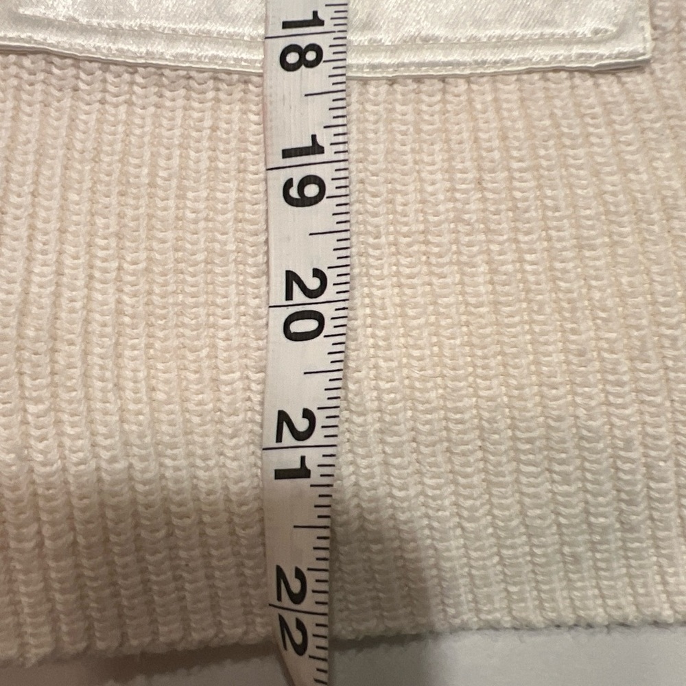 HUGO BOSS FAONIA COTTON & CASHMERE IVORY SWEATER sz S D1 - Picture 11 of 12